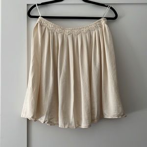 Escada cream satin skirt